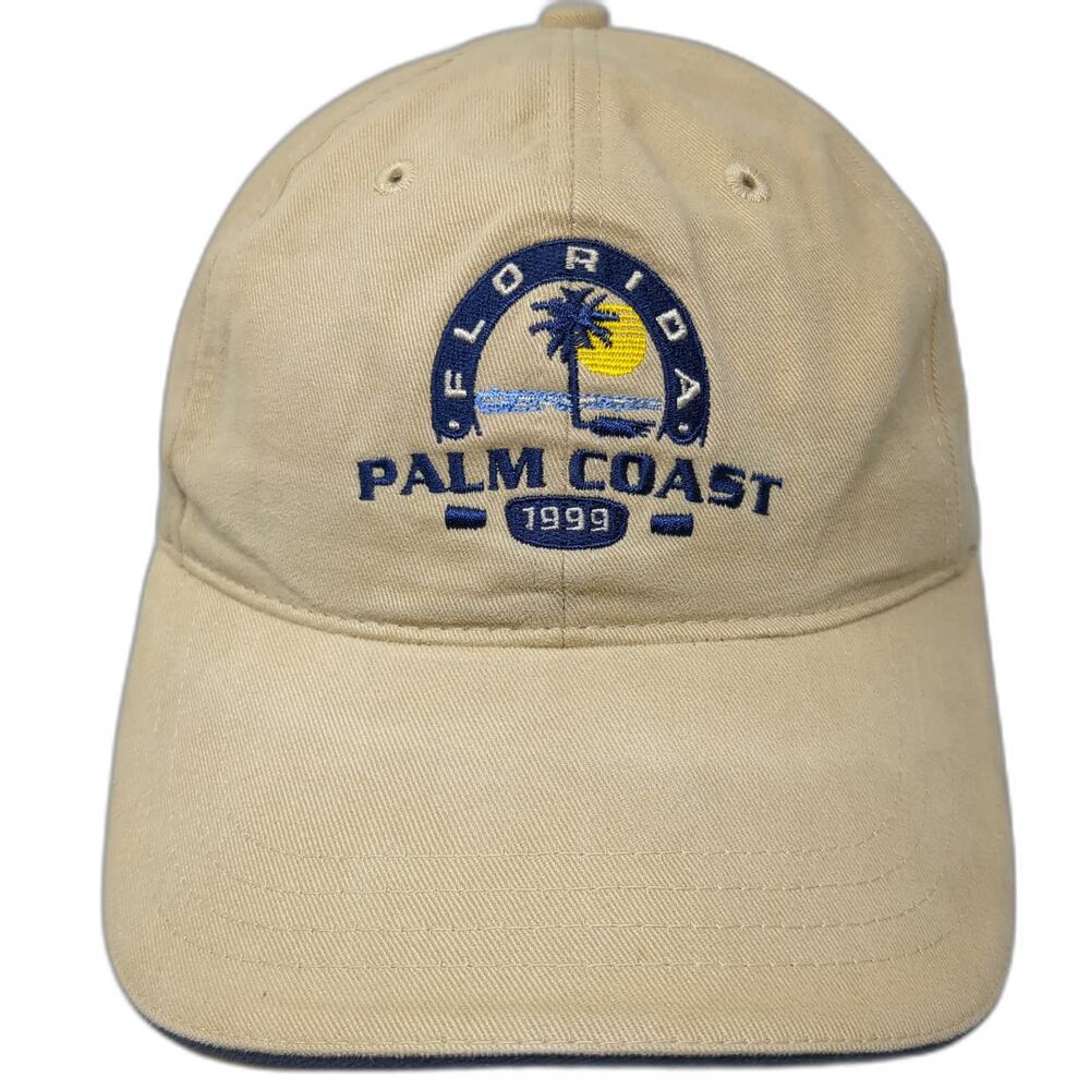 Sherry Palm Coast Florida 1999 Baseball Cap Beige One Size Strapback Cotton Hat